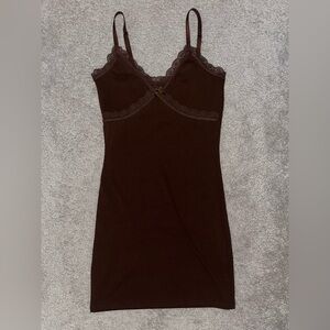 Forever 21 Chocolate Lace Chemise